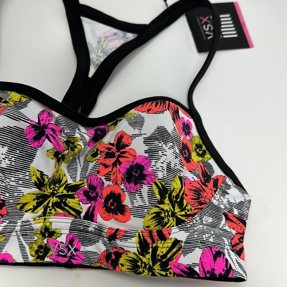 Victoria's Secret VSX White Floral Angel Sports Bra - Picture 4 of 9